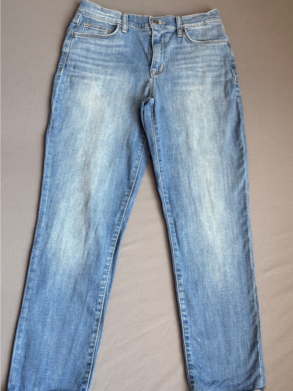Hudson Natalie Midrise Slim Boyfriend Jeans Women's 27 Light Wash Cuffed Denim - Picture 2 of 8